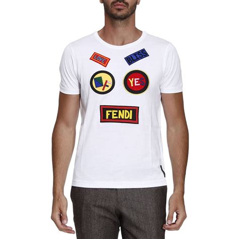 fendi t-shirt weiß|fendi superboy t shirt.